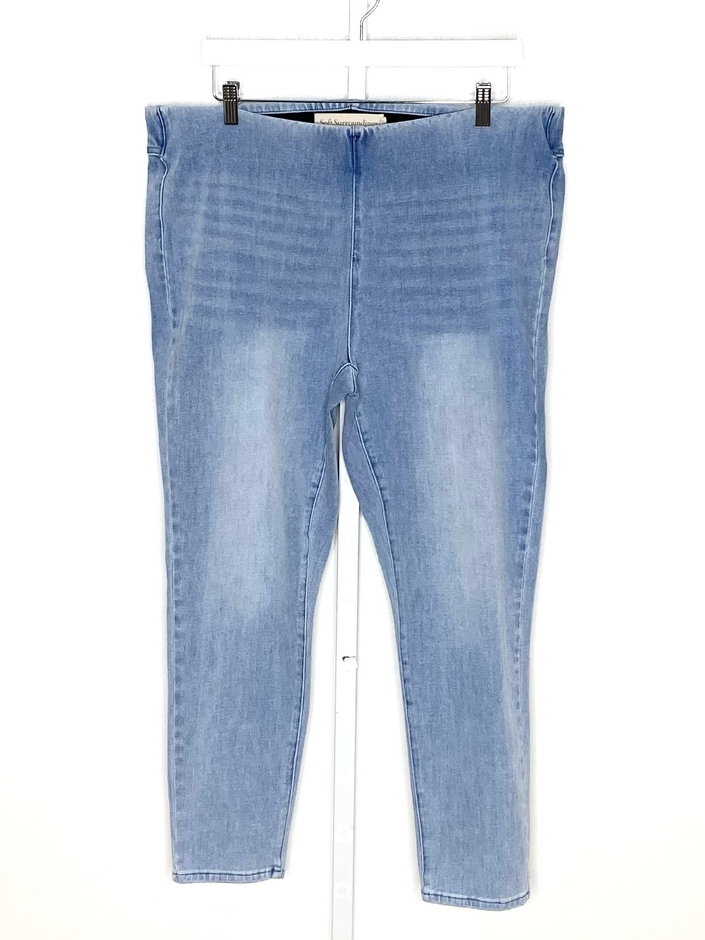 Soft Surroundings | Light-Wash Denim Pull-On Jeggings Skinny Jeans Sz 1X